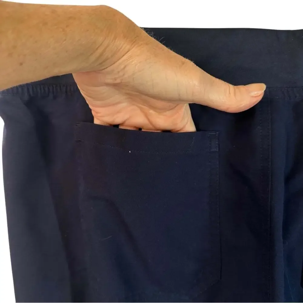 Workcore FIGS Technical Collection Scrub Pants Blue Tie Waist Plus Size XXL Tall